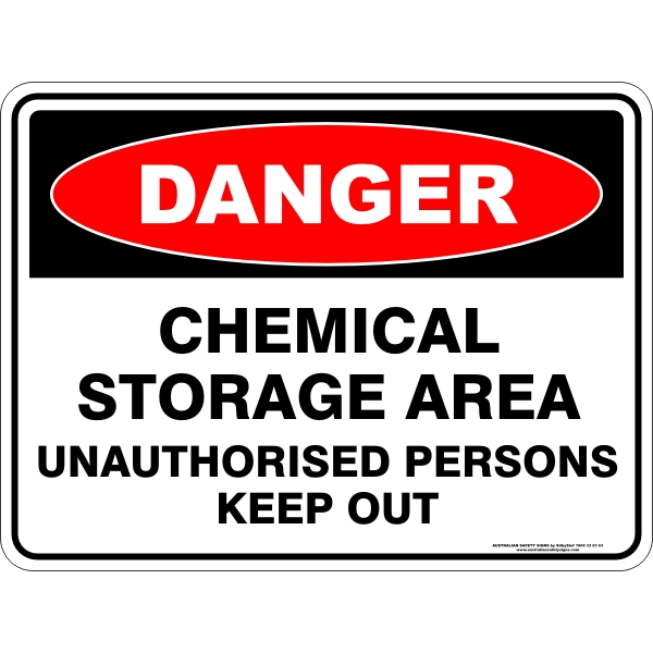 Danger Chemical Storage Area - STW Industrial & Safety