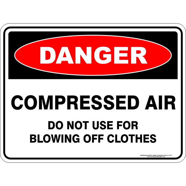 Danger Compressed Air STW Industrial & Safety