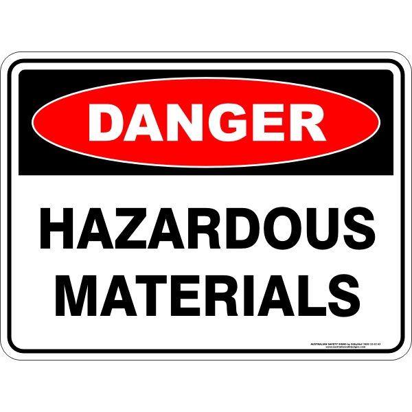 Danger Hazardous Materials - STW Industrial & Safety