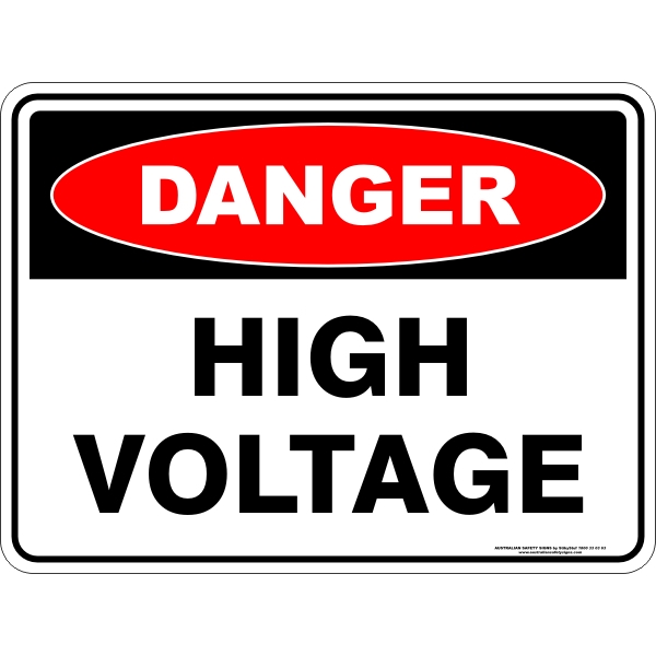 Danger High Voltage - STW Industrial & Safety