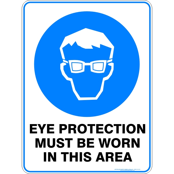 Mandatory Eye Protection Must Be Worn In This Area - STW Industrial ...