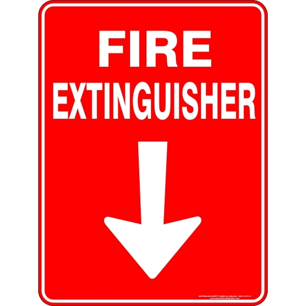 Fire Extinguisher Arrow Down - STW Industrial & Safety