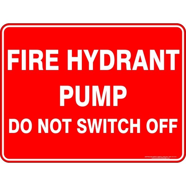 Fire Hydrant Pump Do Not Switch Off