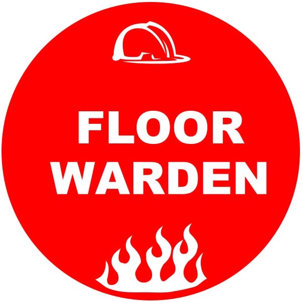 Warden - Floor Warden Pkt 10 Stickers - STW Industrial & Safety