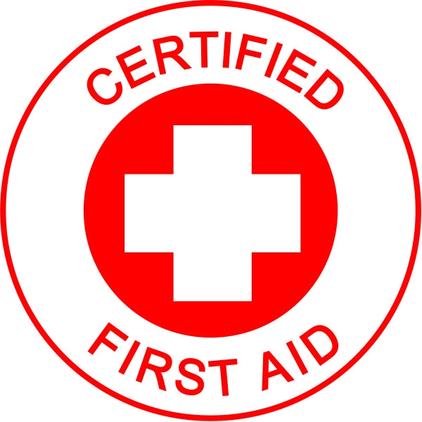 Emergency - Certified First Aid Pkt 10 Stickers - STW Industrial & Safety