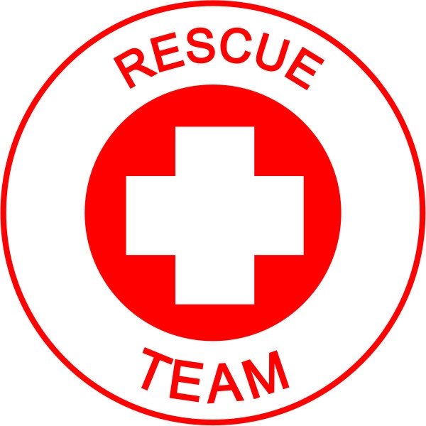 Emergency - Rescue Team Pkt 10 Stickers - STW Industrial & Safety