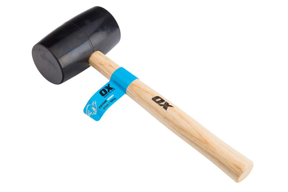 OX Trade Black Rubber Mallet - STW Industrial & Safety