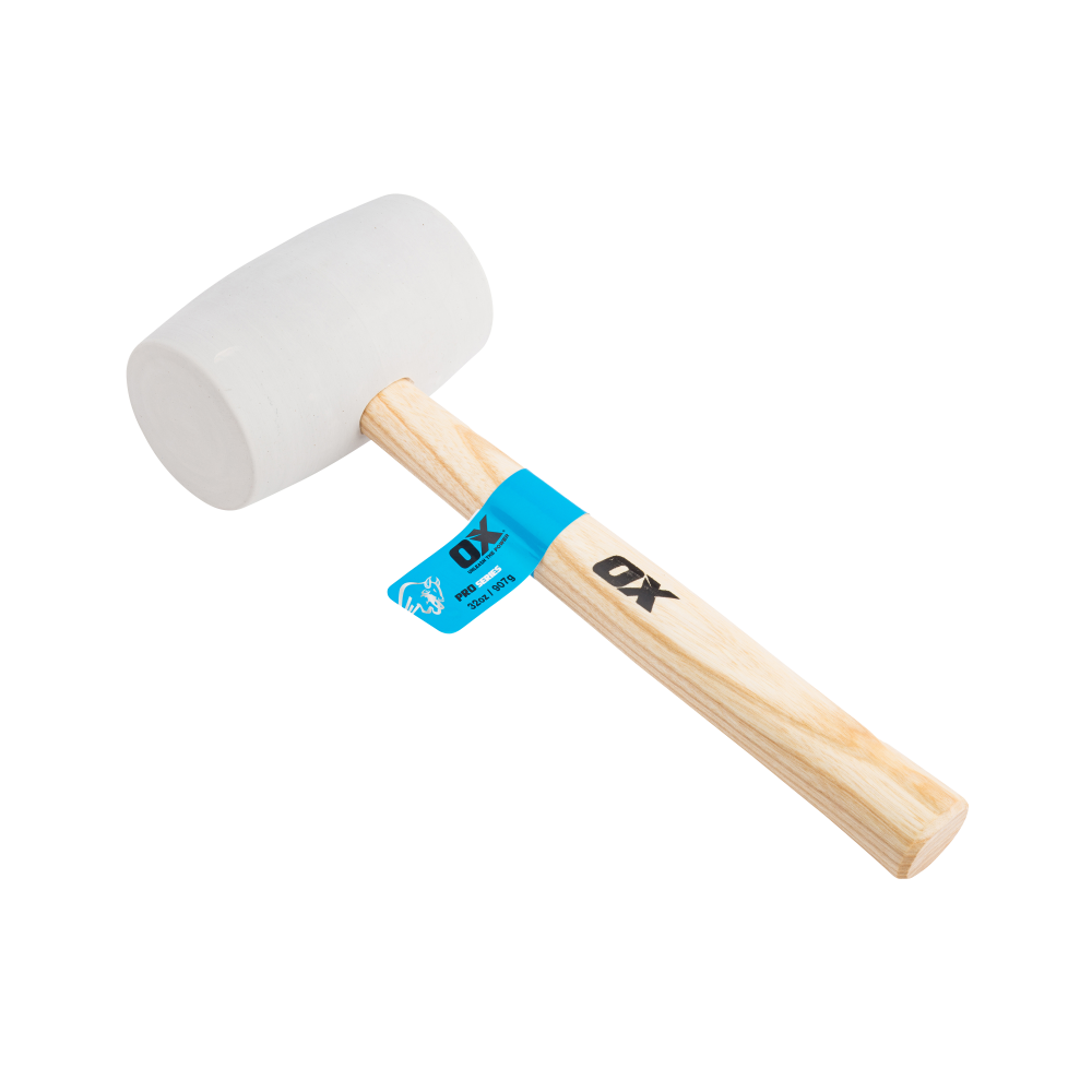 OX Pro White Rubber Mallet - STW Industrial & Safety