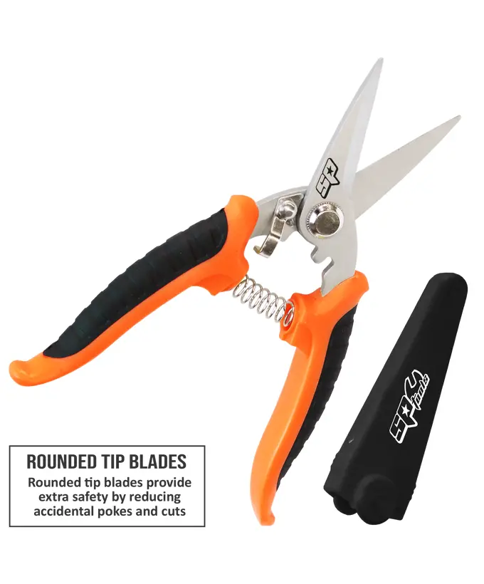SP TOOLS Industrial Shears/Scissors - Rounded Tip Blades - 180mm (7 ...